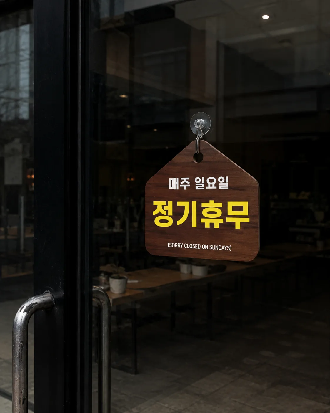휴무 안내문